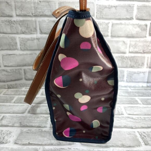 Fossil KeyPer Total Eclipse  Purple Coated  PVC Tote Bag Purse - Picture 4 of 15